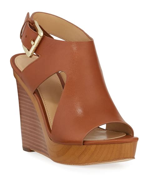 josephine leather wedge michael kors|Michael Michael Kors Womens Josephine Wedge .